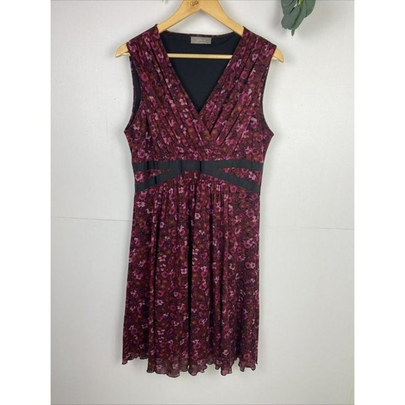 Jacqui E Dresses & Skirts - Jacqui E Size L Women's A-Line Dress Pink Purple Floral print
